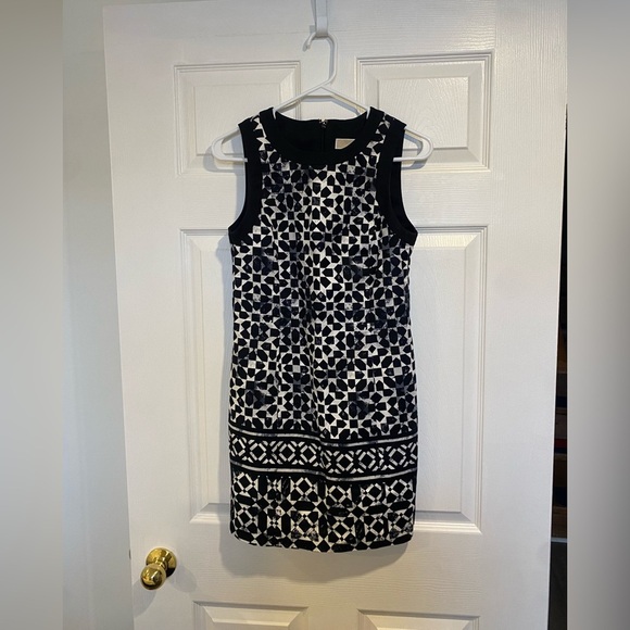 Micheal Kors Black&White Bodycon Dress Size 4 - Picture 2 of 8